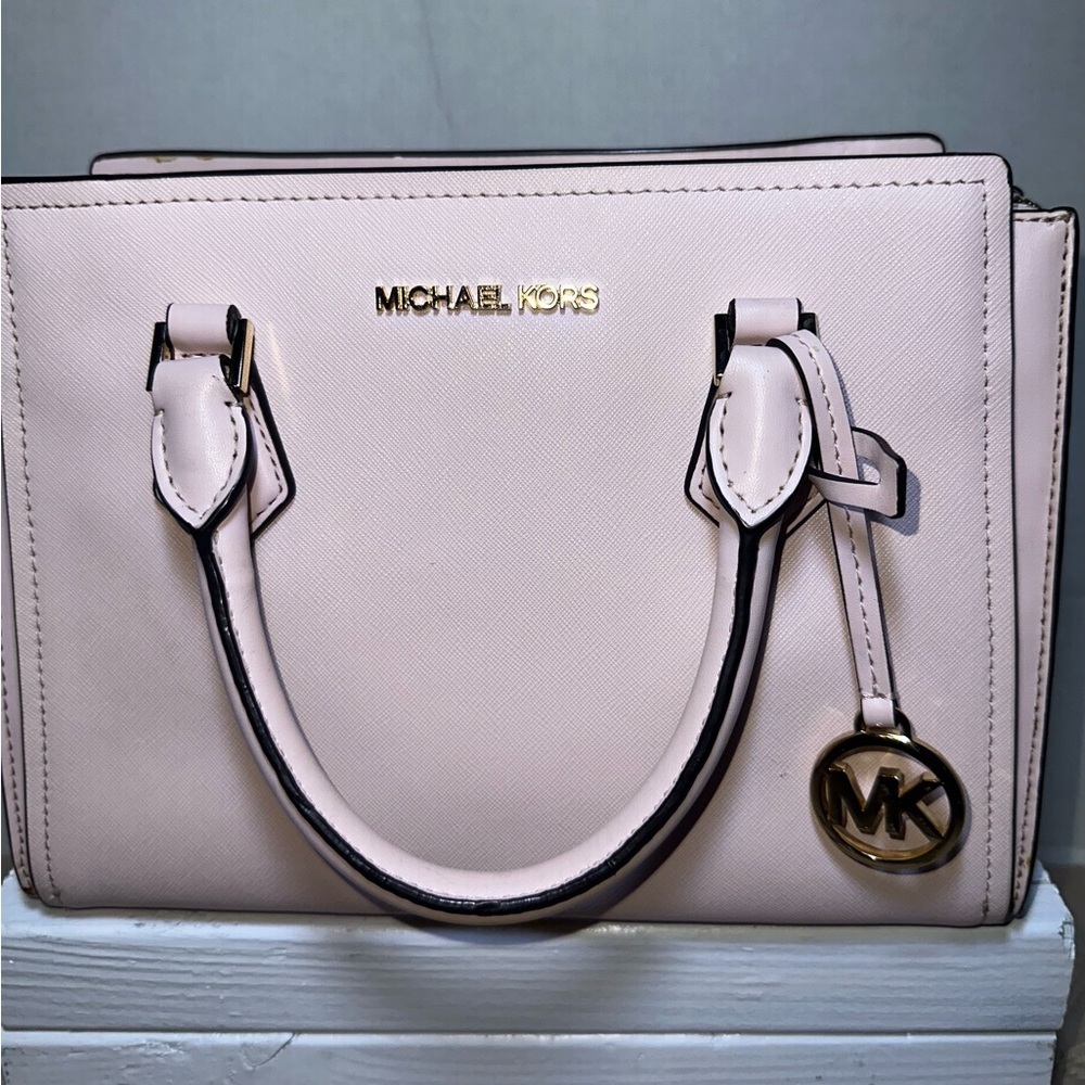 Michael Kors Pink Satchel with Silver Hardware - Picture 2 of 14